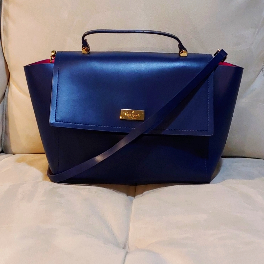 Navy blue kate spade satchel